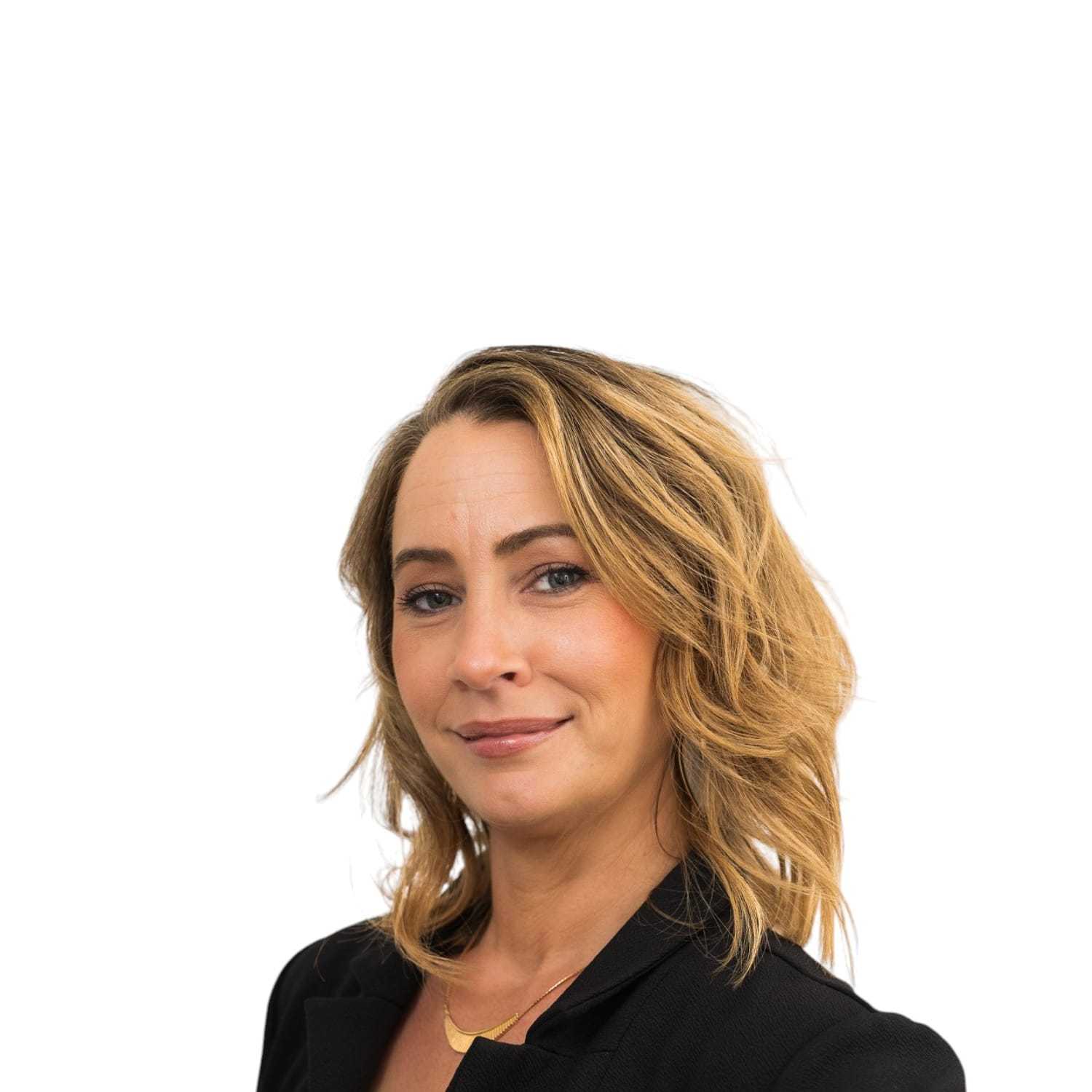 Portrait of Nicole	A, a professional stylist at Design 1 Salon & Spa, showcasing their expertise and style.