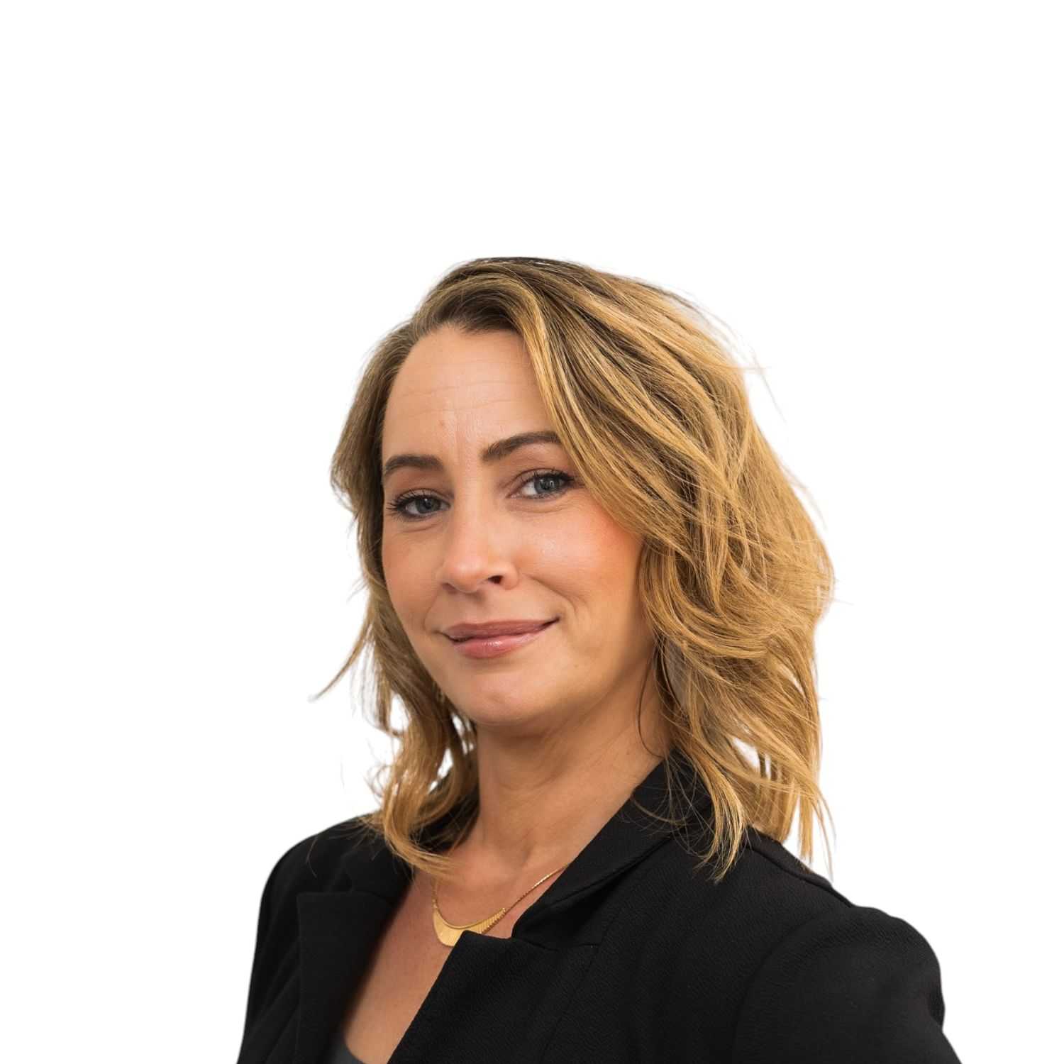 Portrait of Nicole	A, a professional stylist at Design 1 Salon & Spa, showcasing their expertise and style.