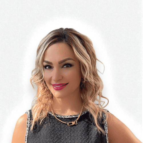 Portrait of Roxy O, a professional stylist at Design 1 Salon & Spa, showcasing their expertise and style.