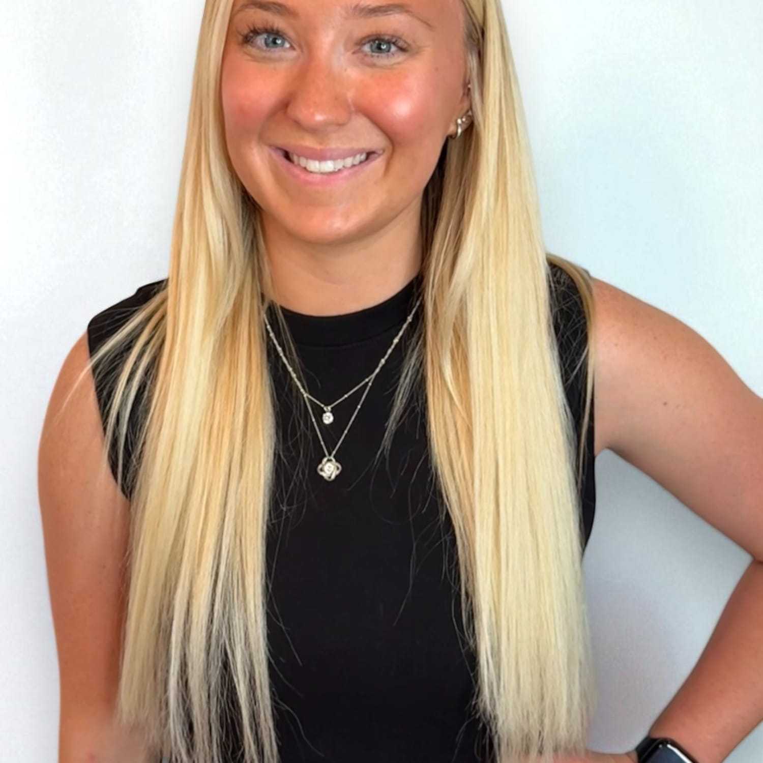 Portrait of Hailey D, a professional stylist at Design 1 Salon & Spa, showcasing their expertise and style.
