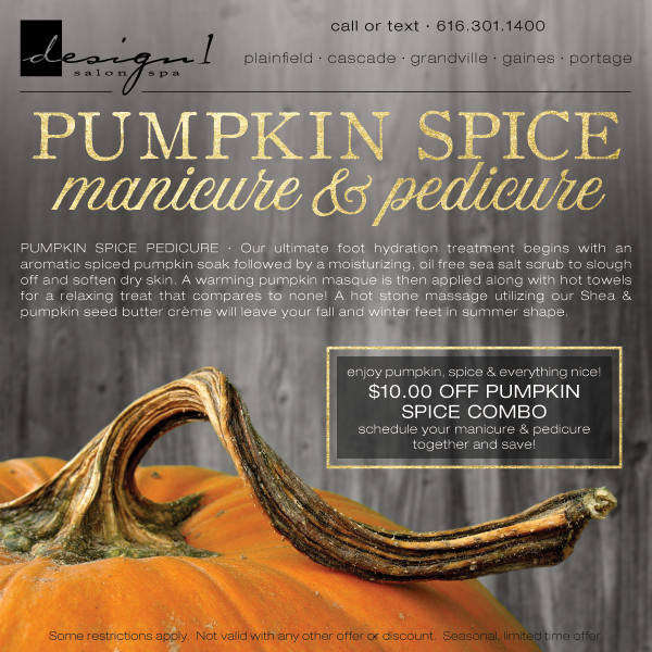 Pumpkin Spice Manicure & Pedicure 2019