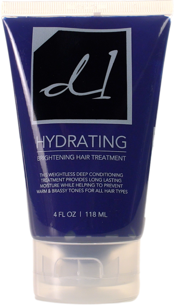 Picture of a bottle of D1 Hydrating Brightening Hair Treatment