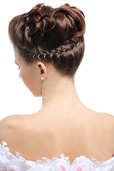 braided updo style
